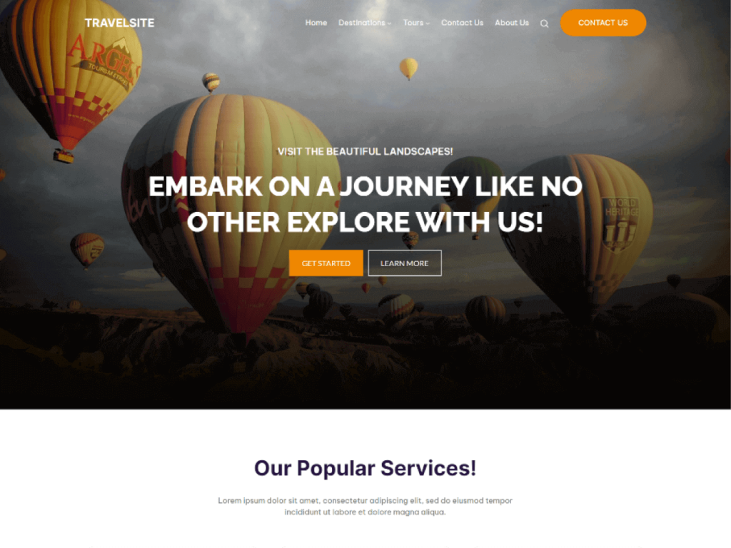 Travelsite serves as the child theme of FotaWP